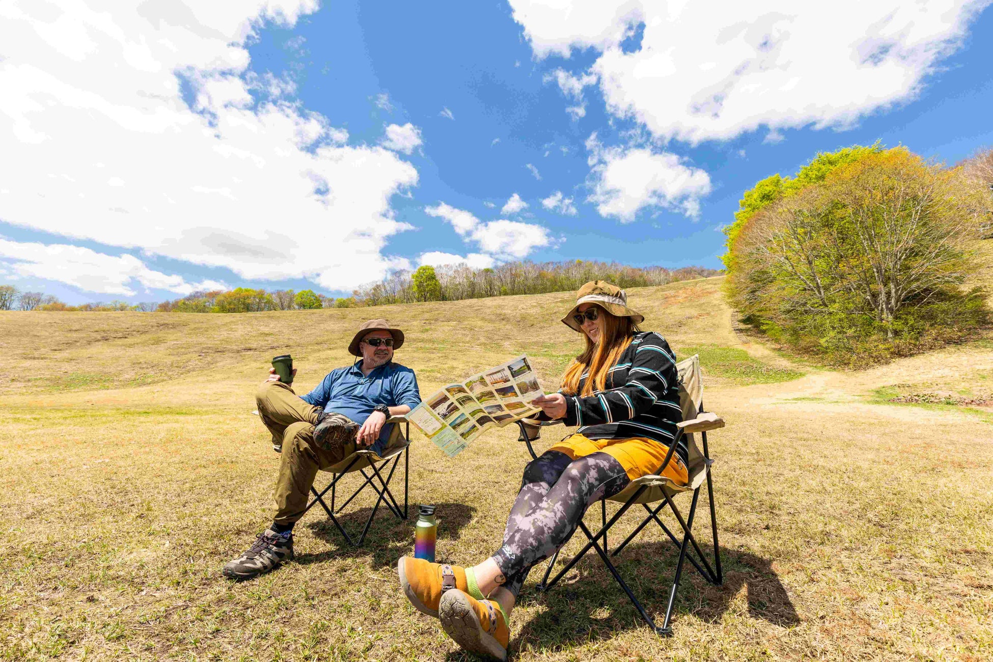 ホテル横のゲレンデは絶好のチェアリングスポット!