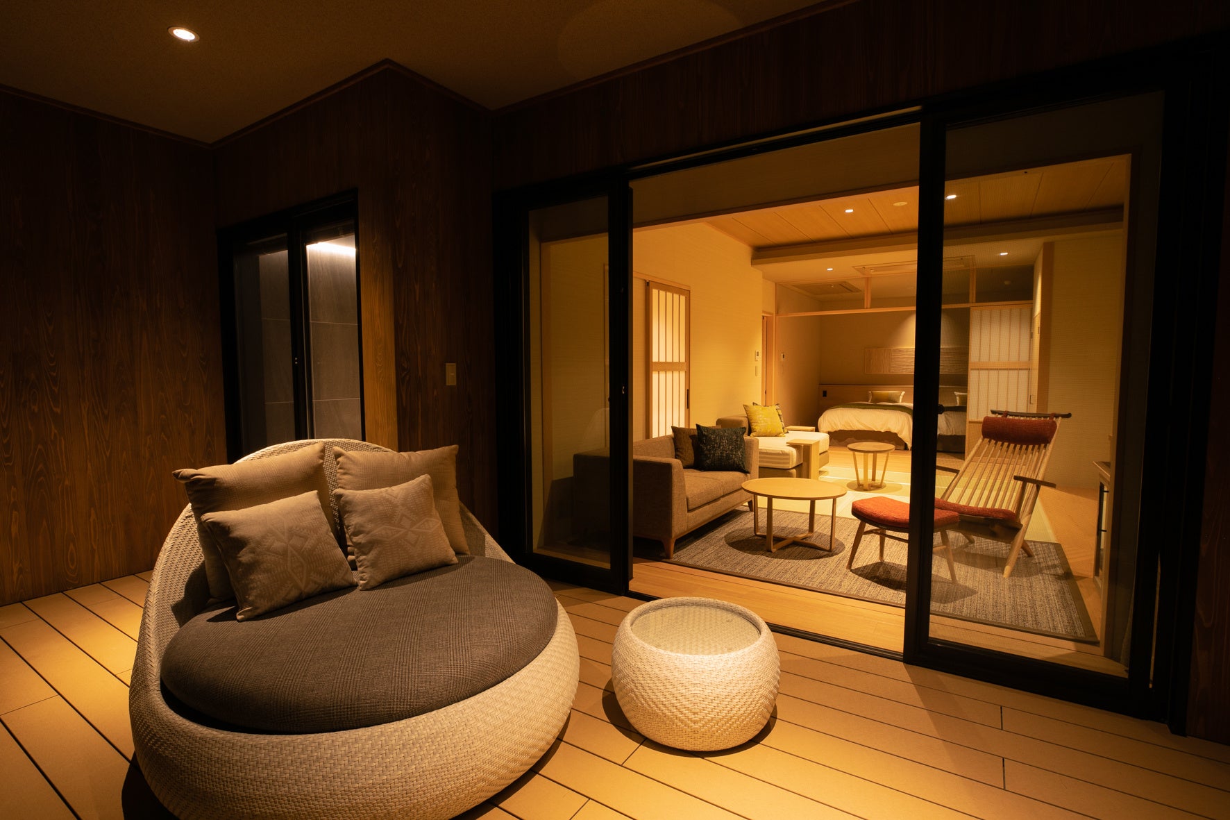 客室　プレミアムフロア和洋室（テラス・風呂付）