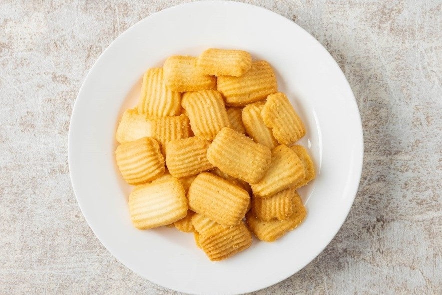 「りんごクッキー」 クッキーなのにリンゴのスライスをたべているような食感の、信州産のりんごの甘酸っぱいクッキー