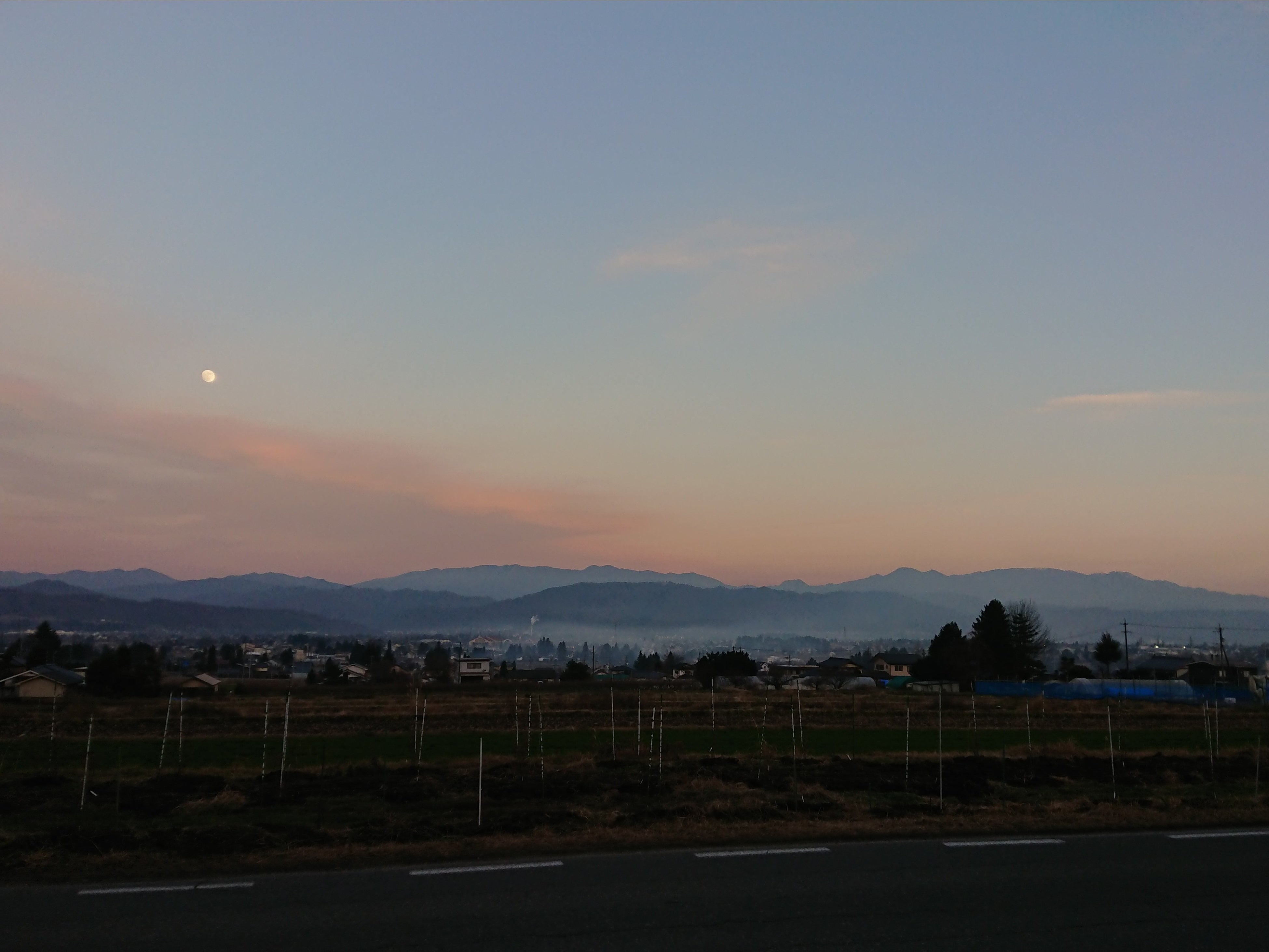 12月下旬の安曇平