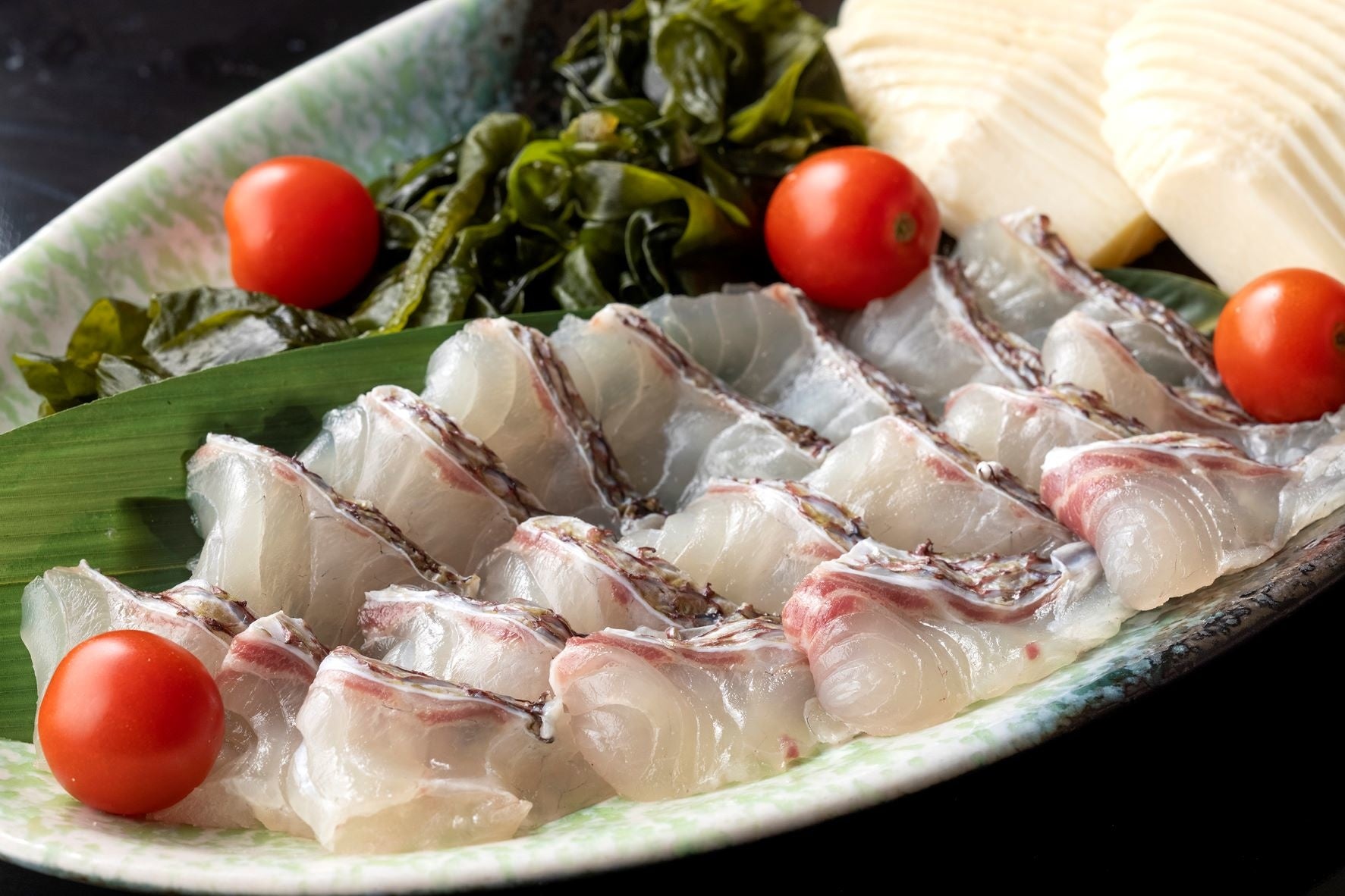 新竹の子と弘わかめと桜鯛のしゃぶしゃぶ