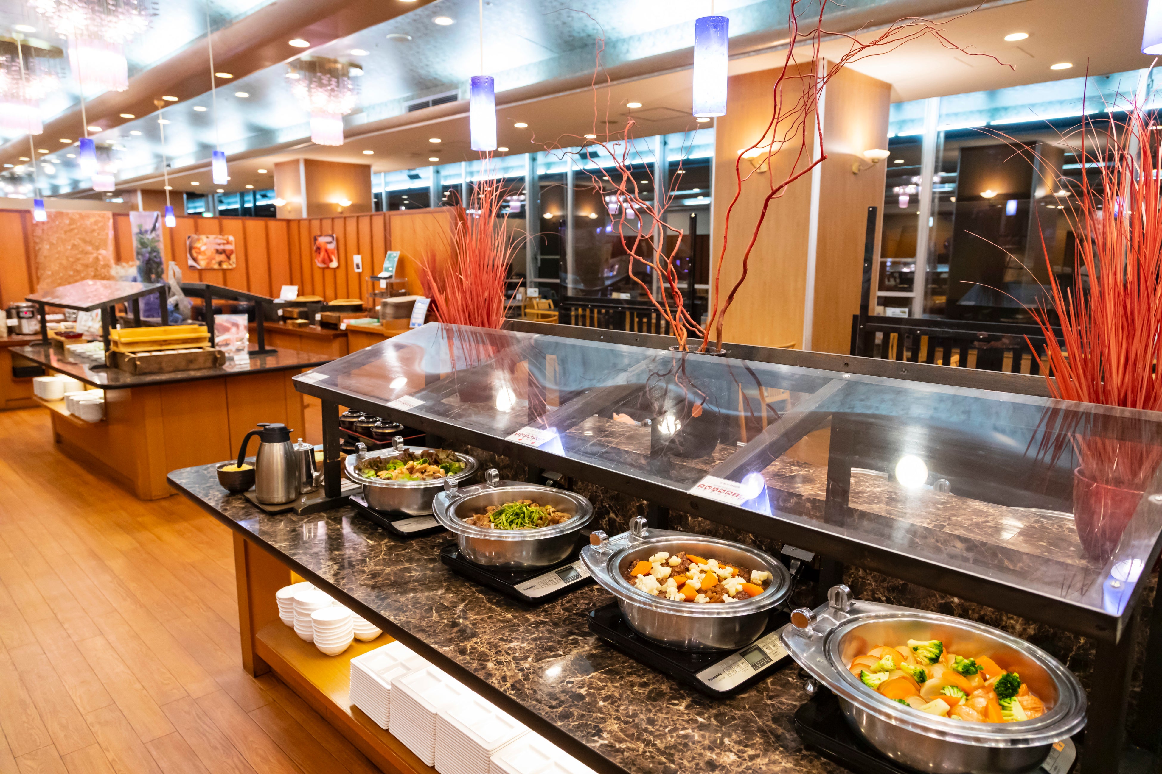 感染症対策も万全なビュッフェ