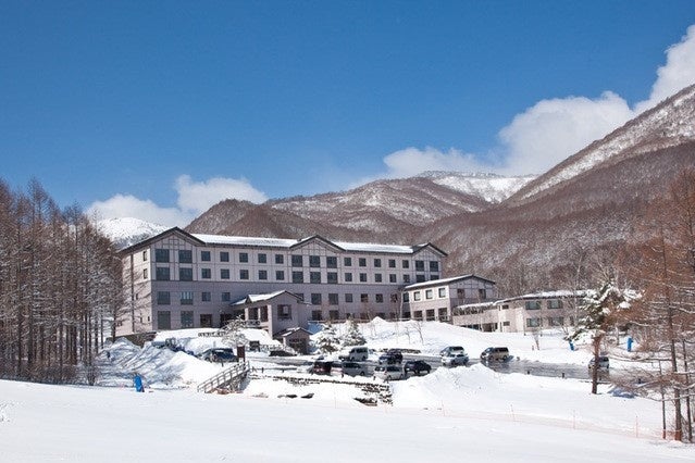 雪景色の休暇村嬬恋鹿沢