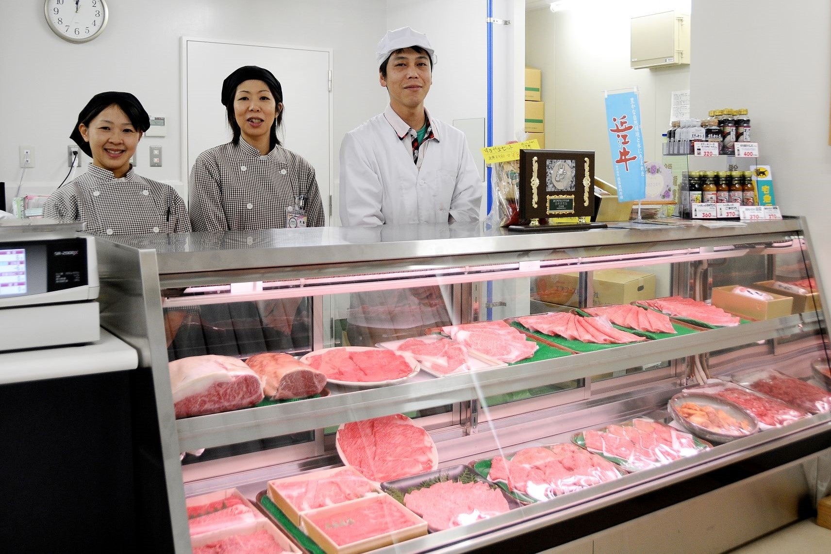 ホテル内にある精肉販売店