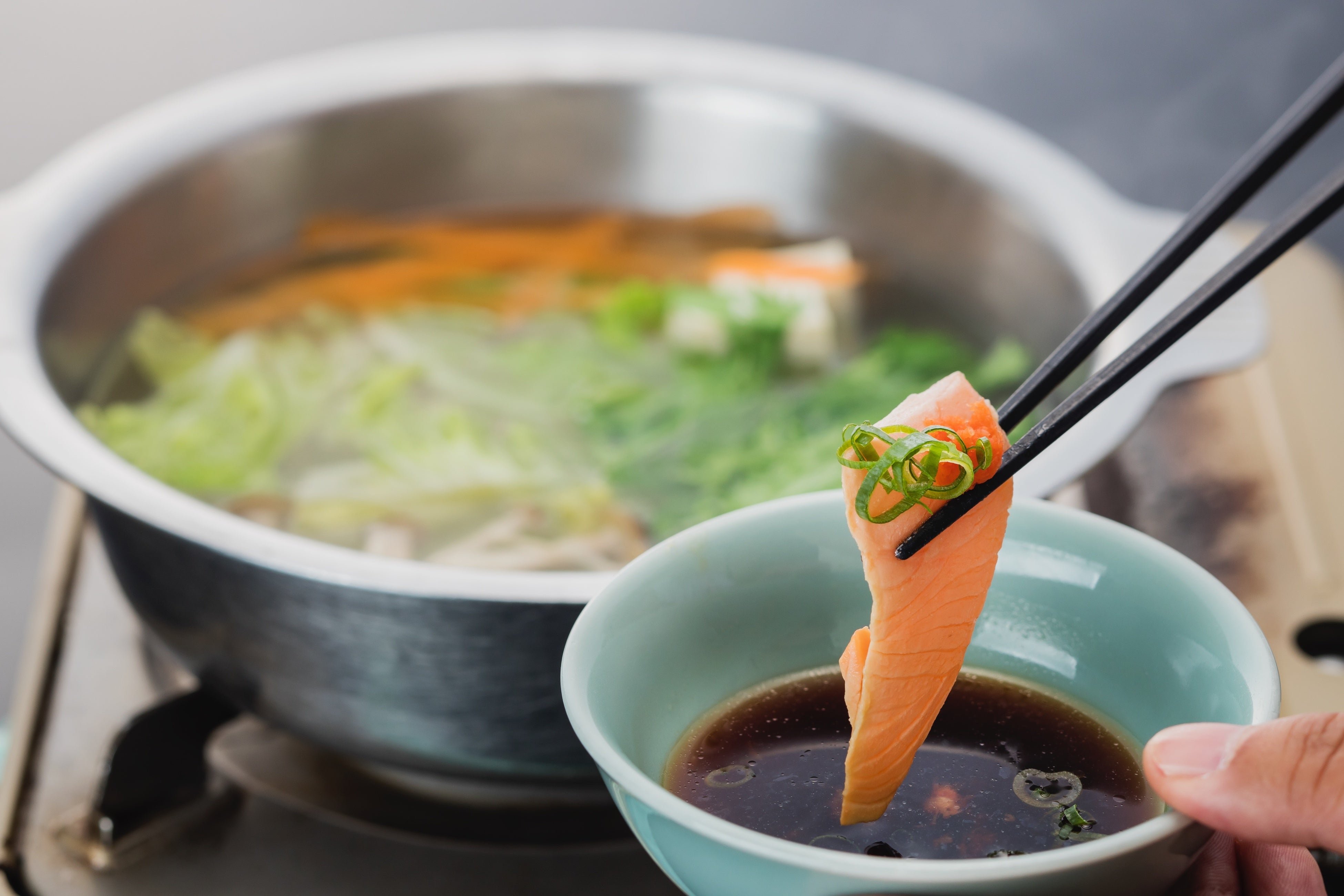 桜鯛と淡路島サクラマスのしゃぶしゃぶ