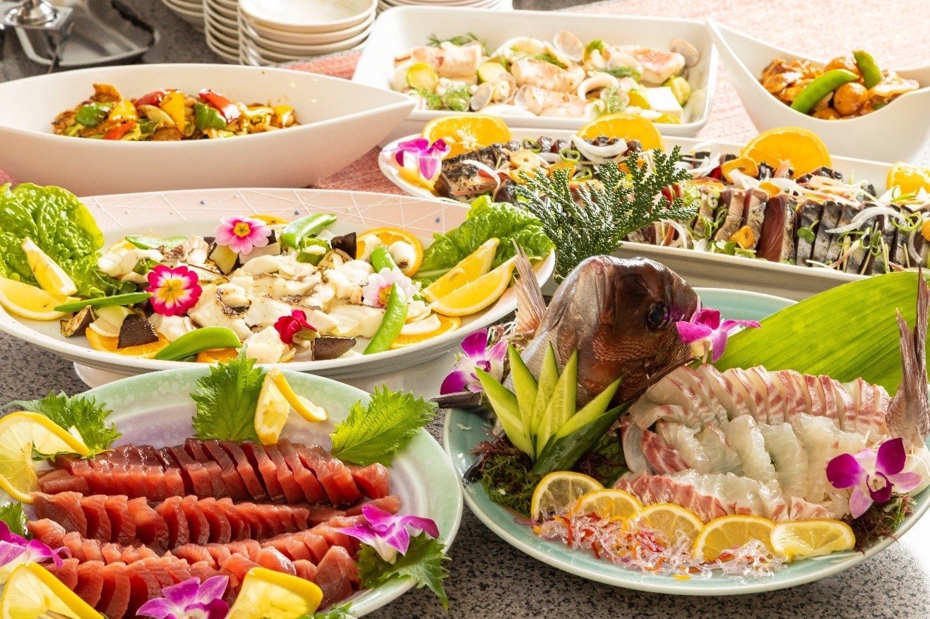 春は桜鯛と鰹料理がおすすめの「房総食彩ビュッフェ」