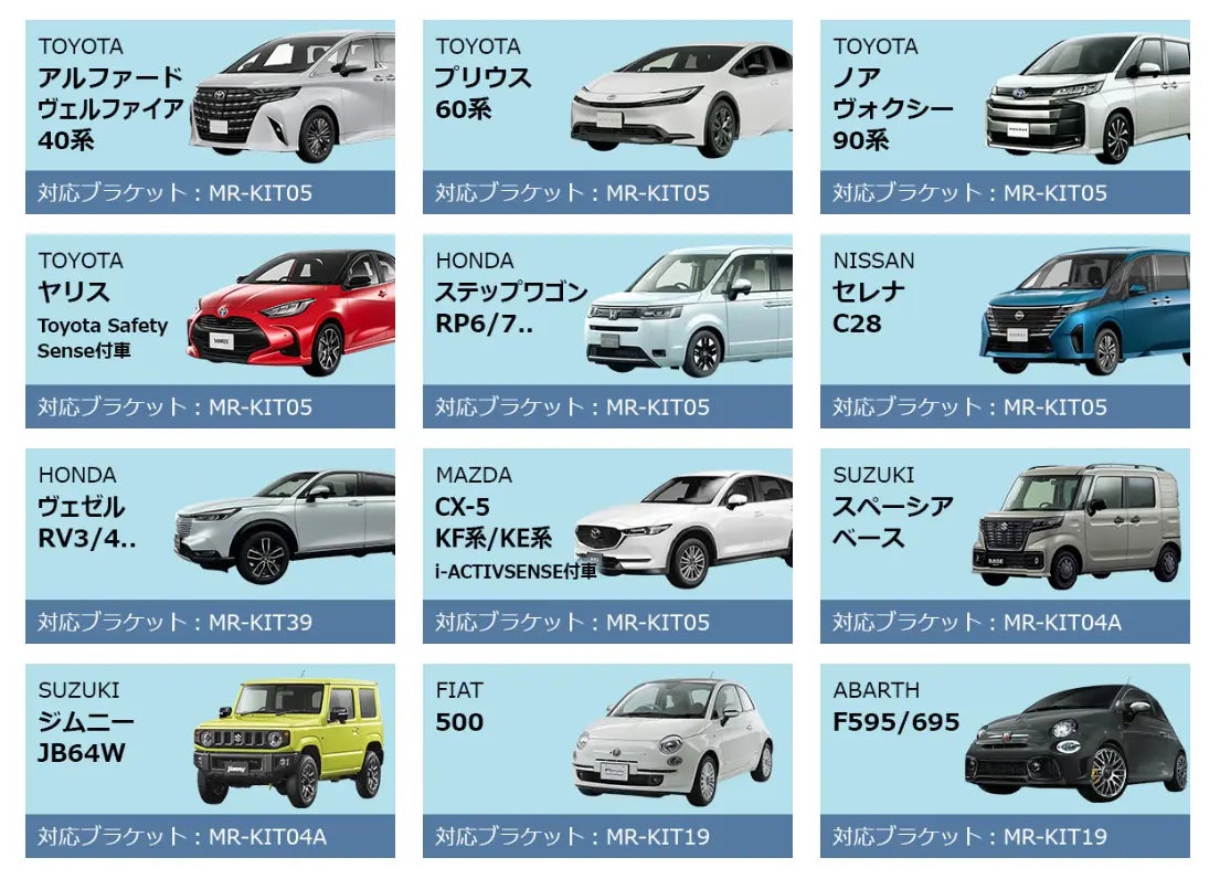 MAXWINデジタルルームミラーにボルボ専用ステー「MR-KIT69」「MR-KIT70」が登場、EX30・S60・V60・XC60の純正ミラーと交換して装着