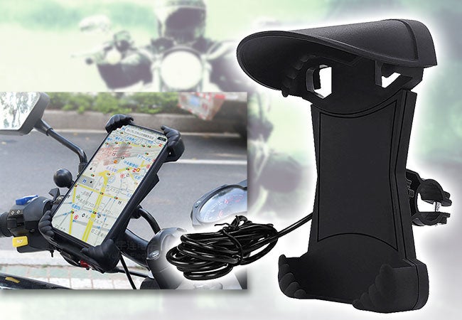 画面がよく見える サンバイザー付きのスマホホルダーでツーリングも快適 バイク用スマホホルダー B Kit01新登場 昌騰有限会社のプレスリリース 画面がよく見える サンバイザー付きのスマホホルダーでツーリングも快適 バイク用スマホホルダー B Kit01新登場 昌騰有限会社のプレスリリース