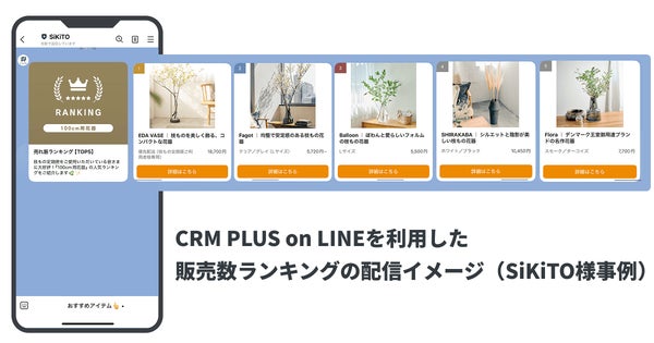 LINEでのメッセージ配信イメージ