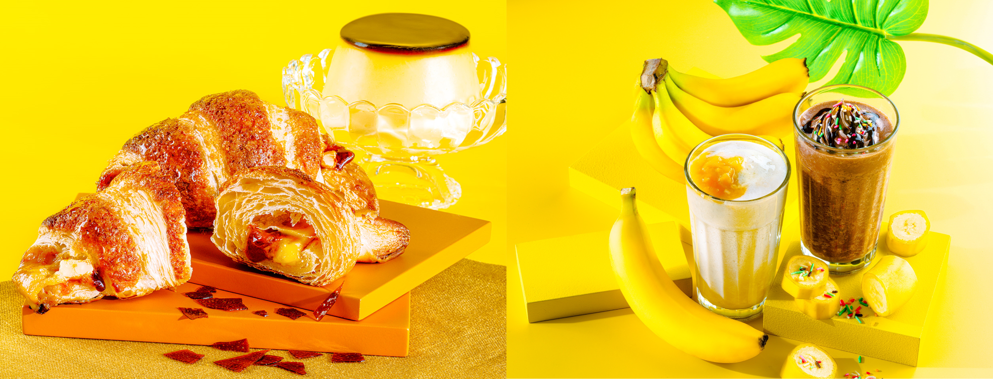 幅広い世代に親しまれている「プリン」と「バナナ」をテーマにした新