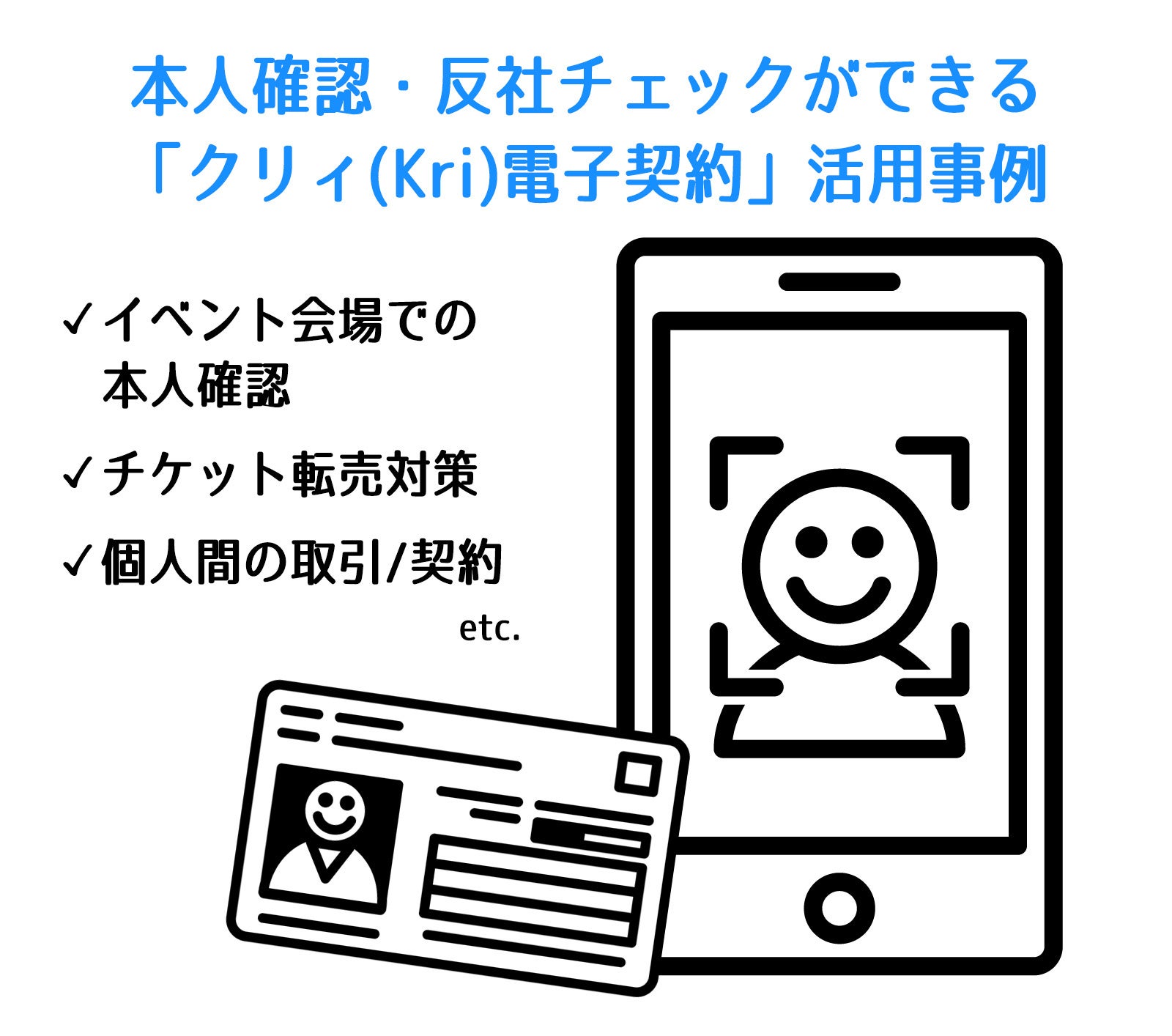 クリィ電子契約_活用事例（本人確認と反社チェックが可能）