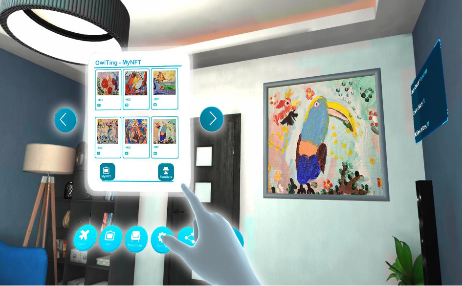 ▲OwlTingはMomentXとともにNFTとMetaverseの融合を提供し、ユーザーが自分の思い通りにメタバースを作れる環境を提供します。