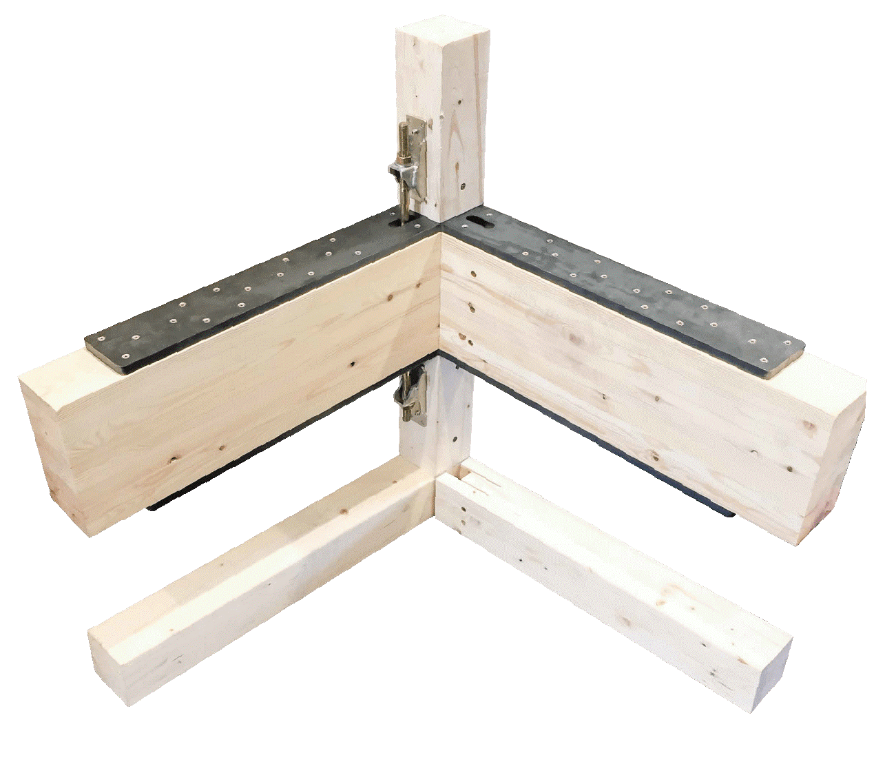 ▲「火打ちレス金物」現物写真