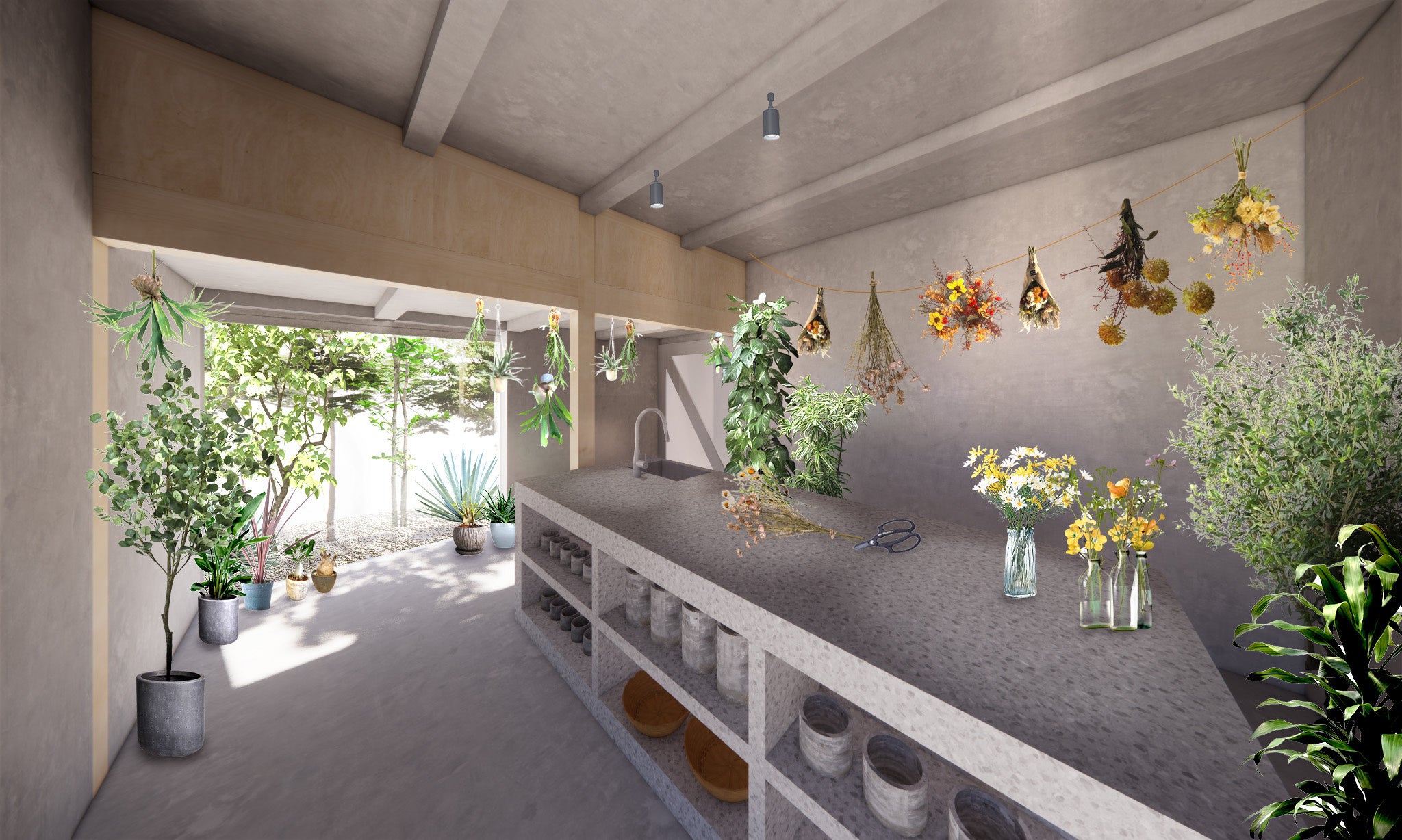 ▲ミセのイメージ（フラワーショップショップ）