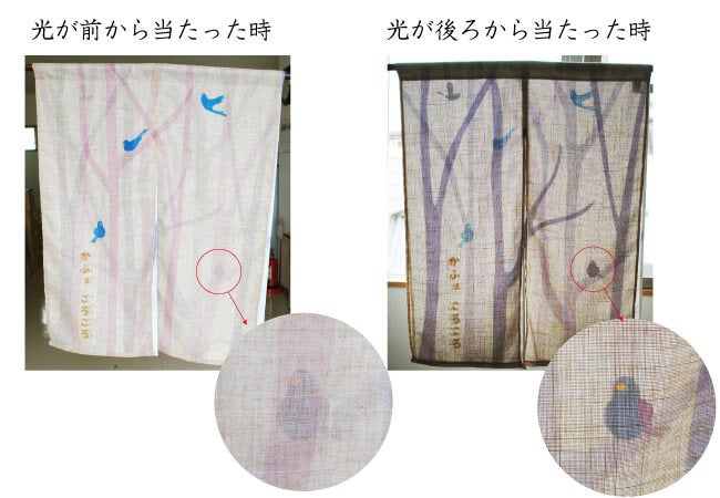光の当たる方向で雰囲気が変わる