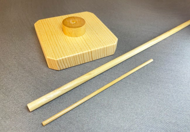 木製ミニのぼり立て台