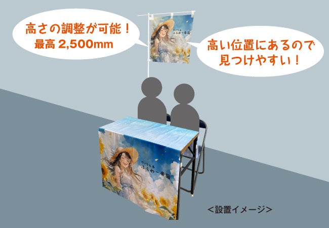 高い位置にあるので見つけやすい