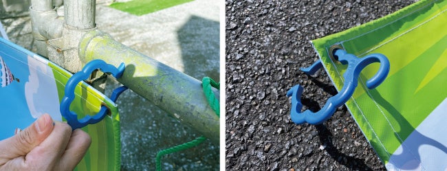 カチッと簡単設置　外した後はそのまま保管