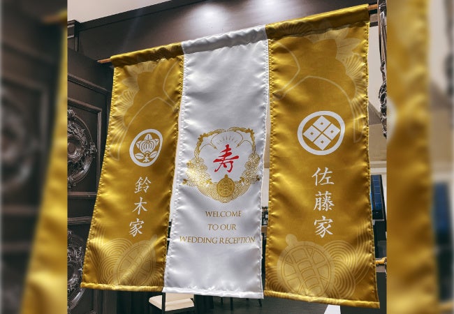 式場に合わせたサイズでお作り出来ます