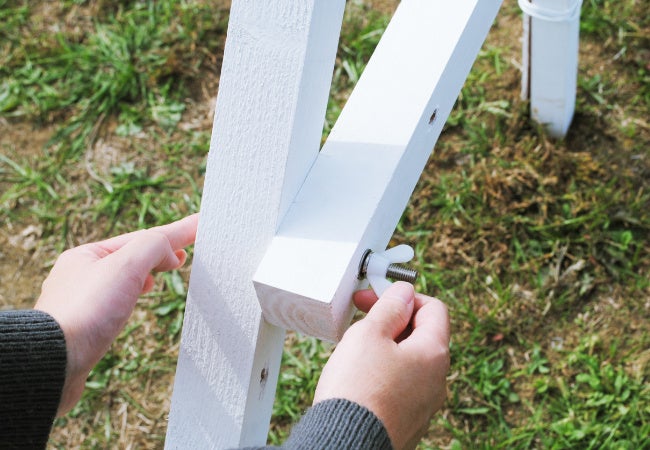 樹脂製で締めやすい