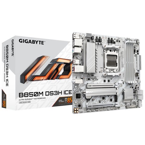 GIGABYTEより AMD B850 チップセット搭載 Micro-ATX 白色マザーボード GIGABYTEより AMD B850 チップセット搭載 Micro-ATX 白色マザーボード