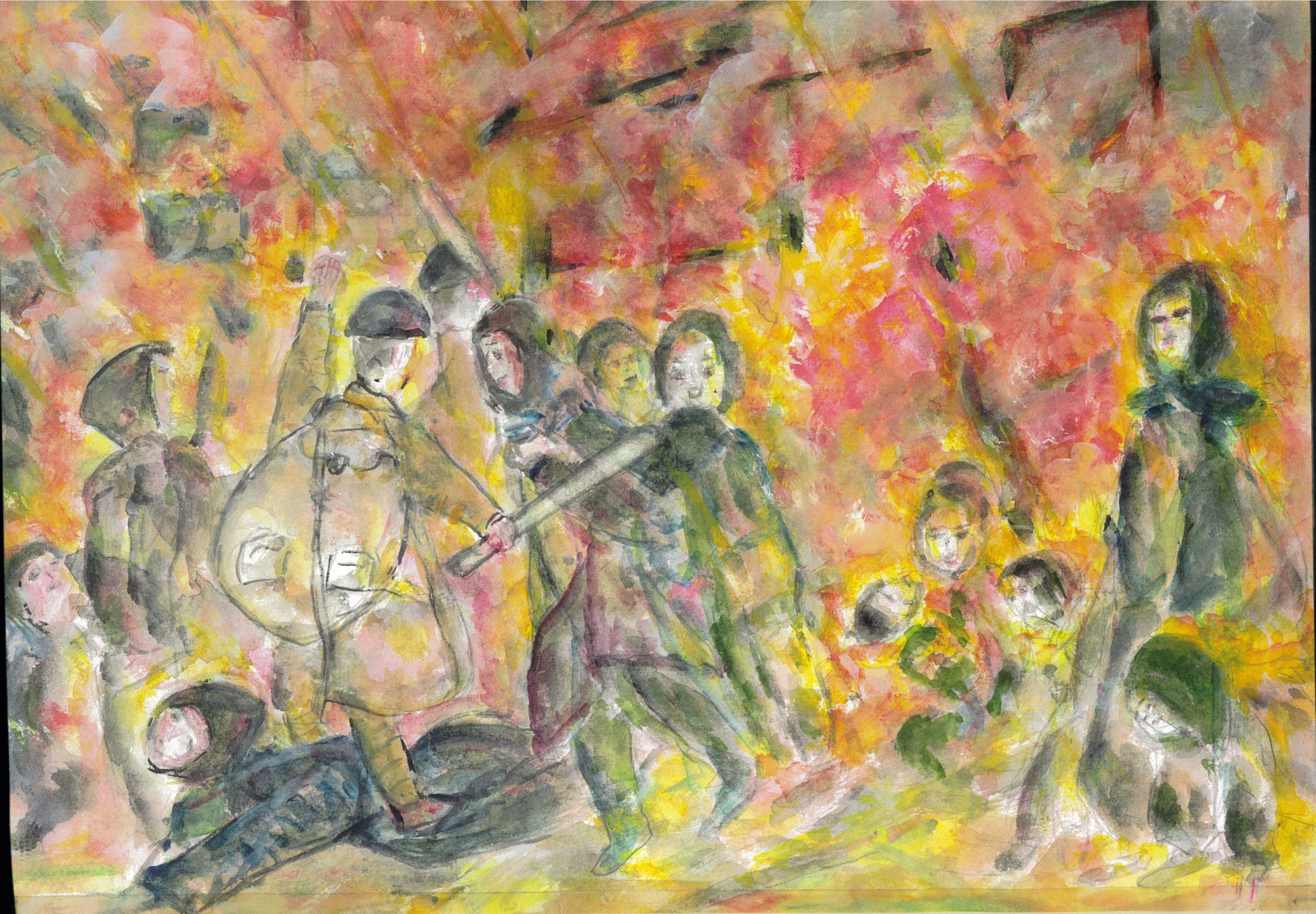 火と煙で何も見えず 友の姿も見えない 赤ちゃんは火ぶくれでゴム人形のようになって飛んできて 私の足にぶつかった 合同出版株式会社のプレスリリース 火と煙で何も見えず 友の姿も見えない 赤ちゃんは火ぶくれでゴム人形のようになって飛んできて 私の足にぶつかった 合同出版株式会社のプレスリリース