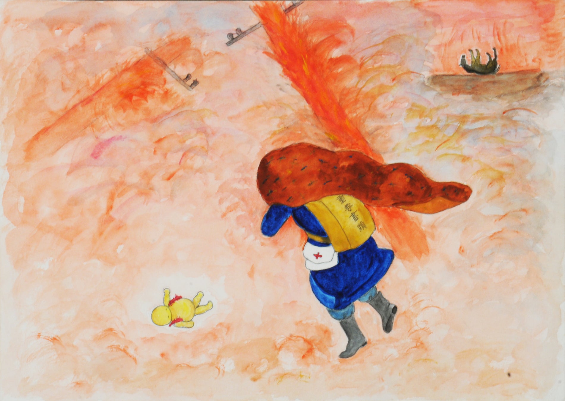 火と煙で何も見えず 友の姿も見えない 赤ちゃんは火ぶくれでゴム人形のようになって飛んできて 私の足にぶつかった 合同出版株式会社のプレスリリース 火と煙で何も見えず 友の姿も見えない 赤ちゃんは火ぶくれでゴム人形のようになって飛んできて 私の足にぶつかった 合同出版株式会社のプレスリリース