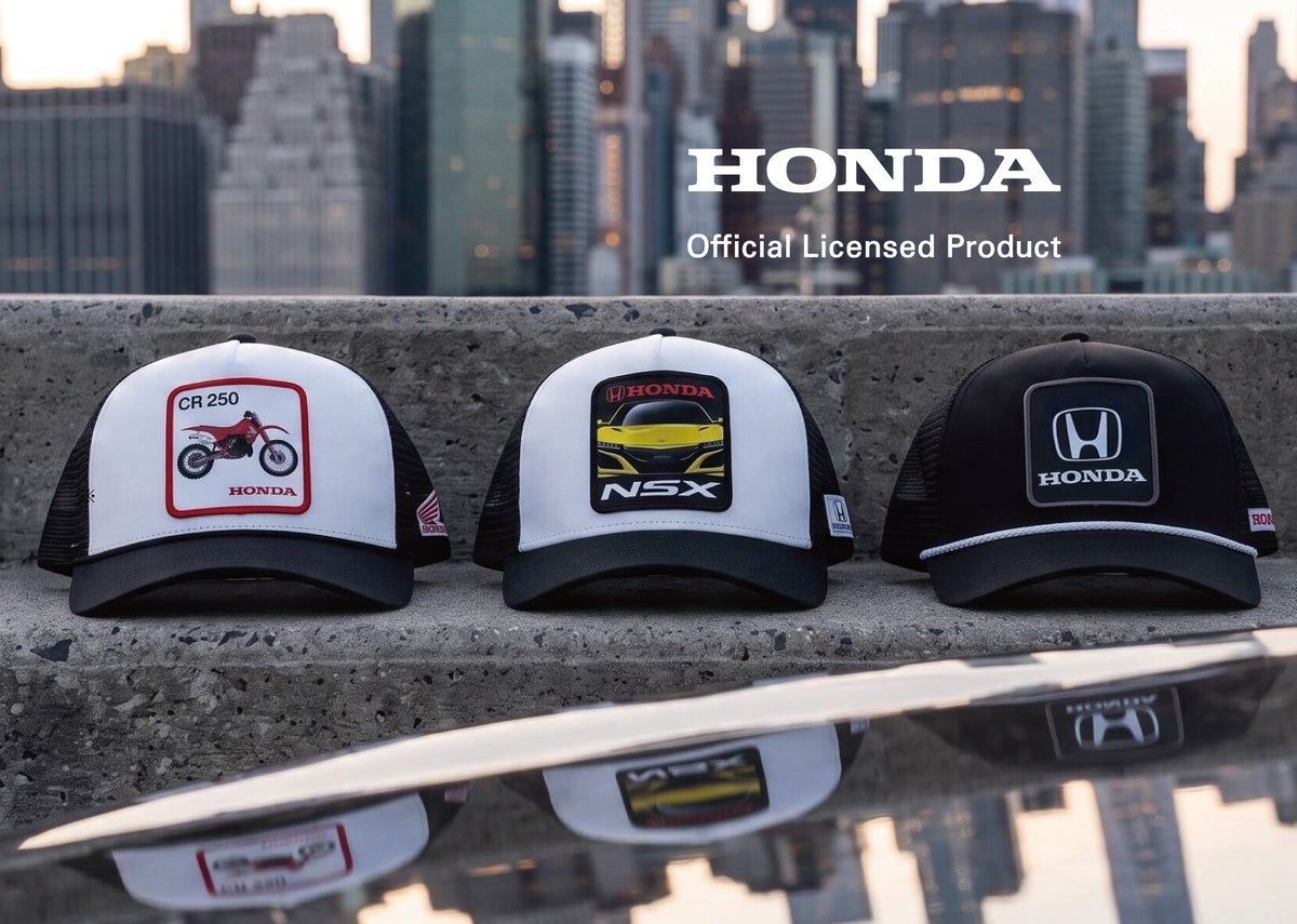 Honda公式ライセンスのメッシュキャップ新作が登場 「Hマーク」「NSX」「CR 250」の3デザイン