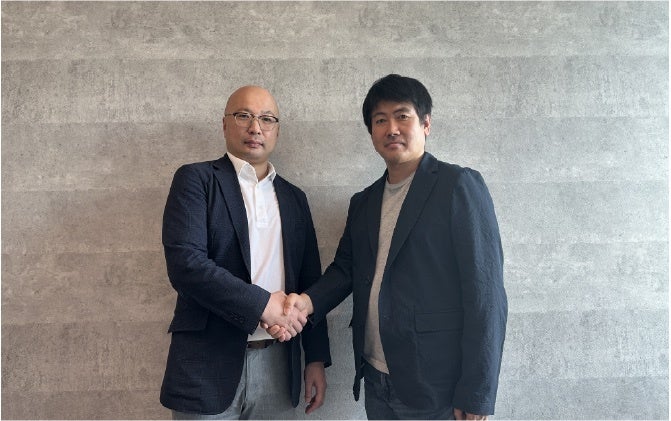 左：株式会社ウイルテック　代表取締役執行役員　宮城氏、右：HAI ROBOTICS JAPAN代表取締役　新井