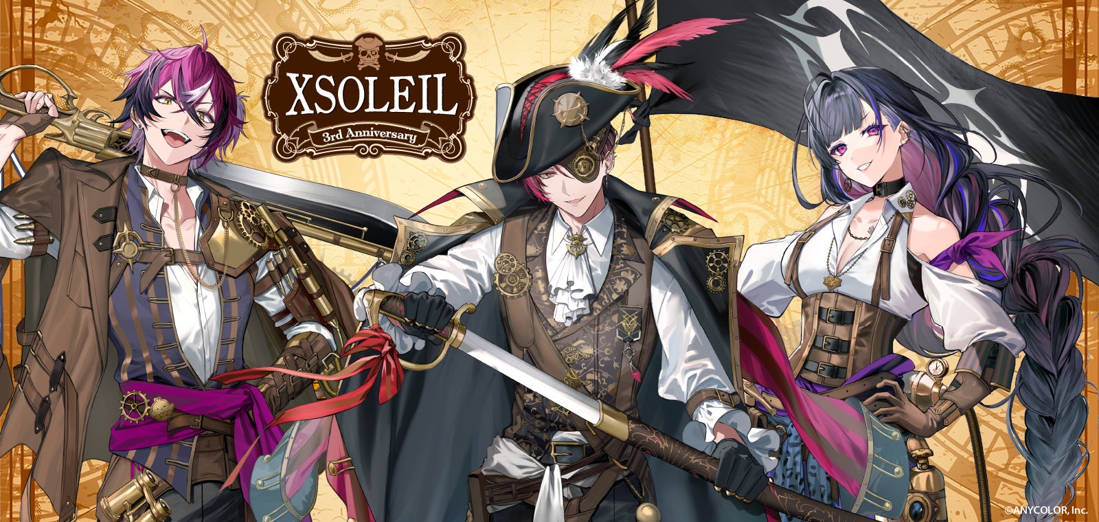 NIJISANJI EN」に所属する「XSOLEIL(エクソレイ)」の3周年を記念した NIJISANJI EN」に所属する「XSOLEIL(エクソレイ)」の3周年を記念した