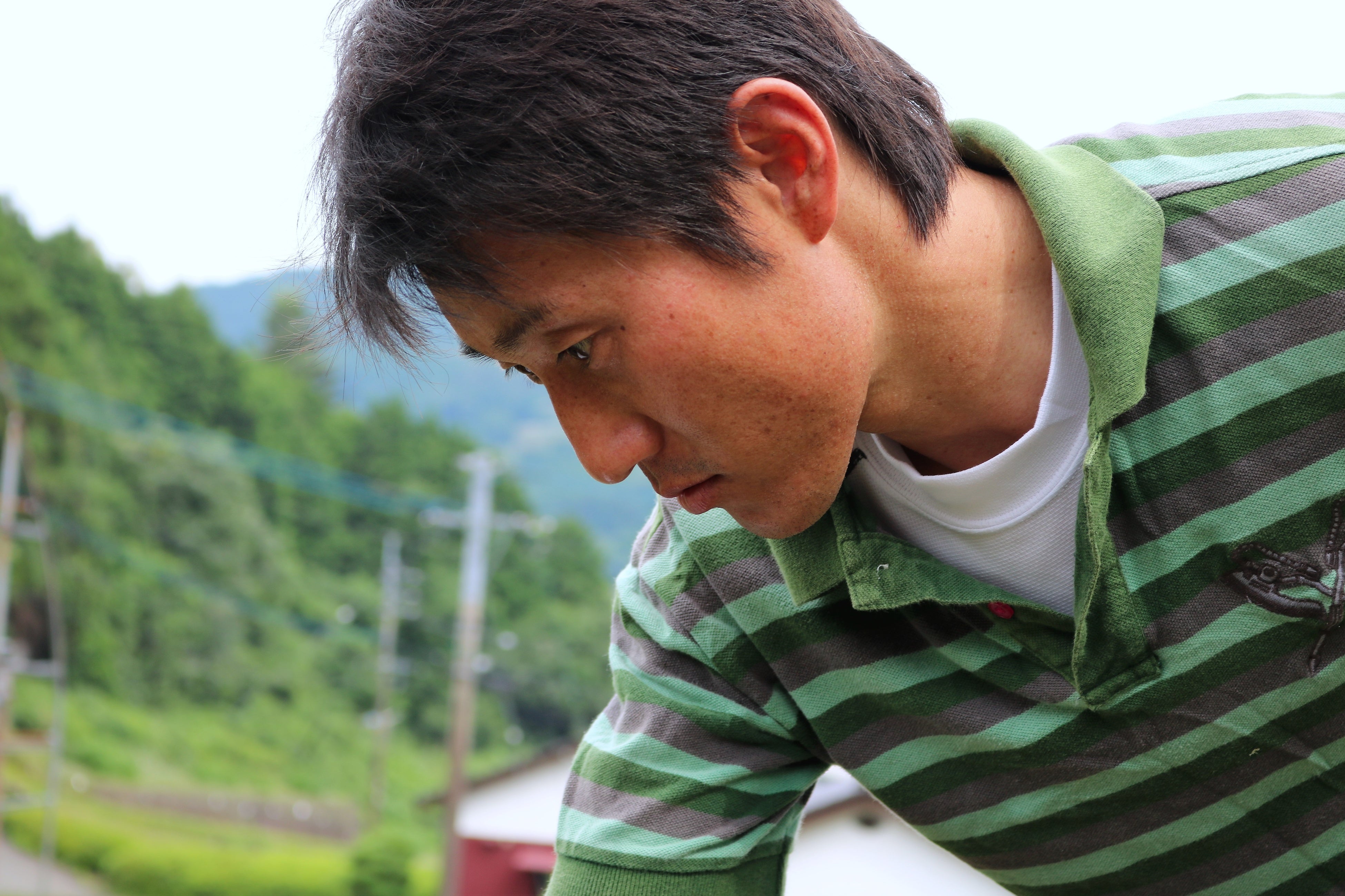 農作業中の北野秀一さん