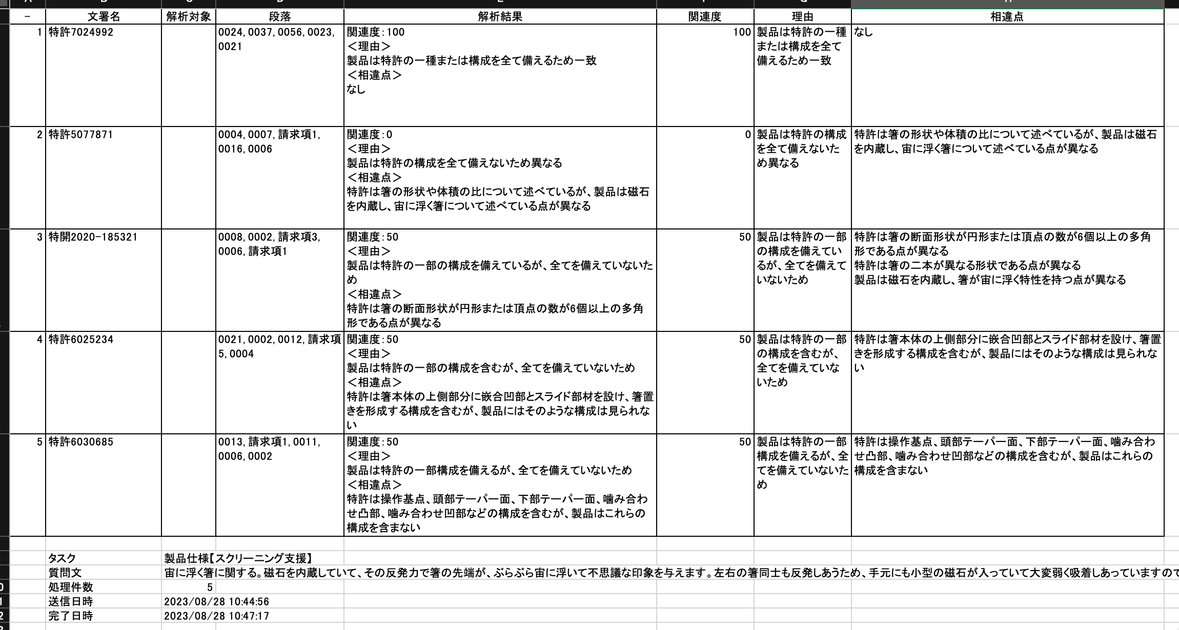 分類機能サンプル