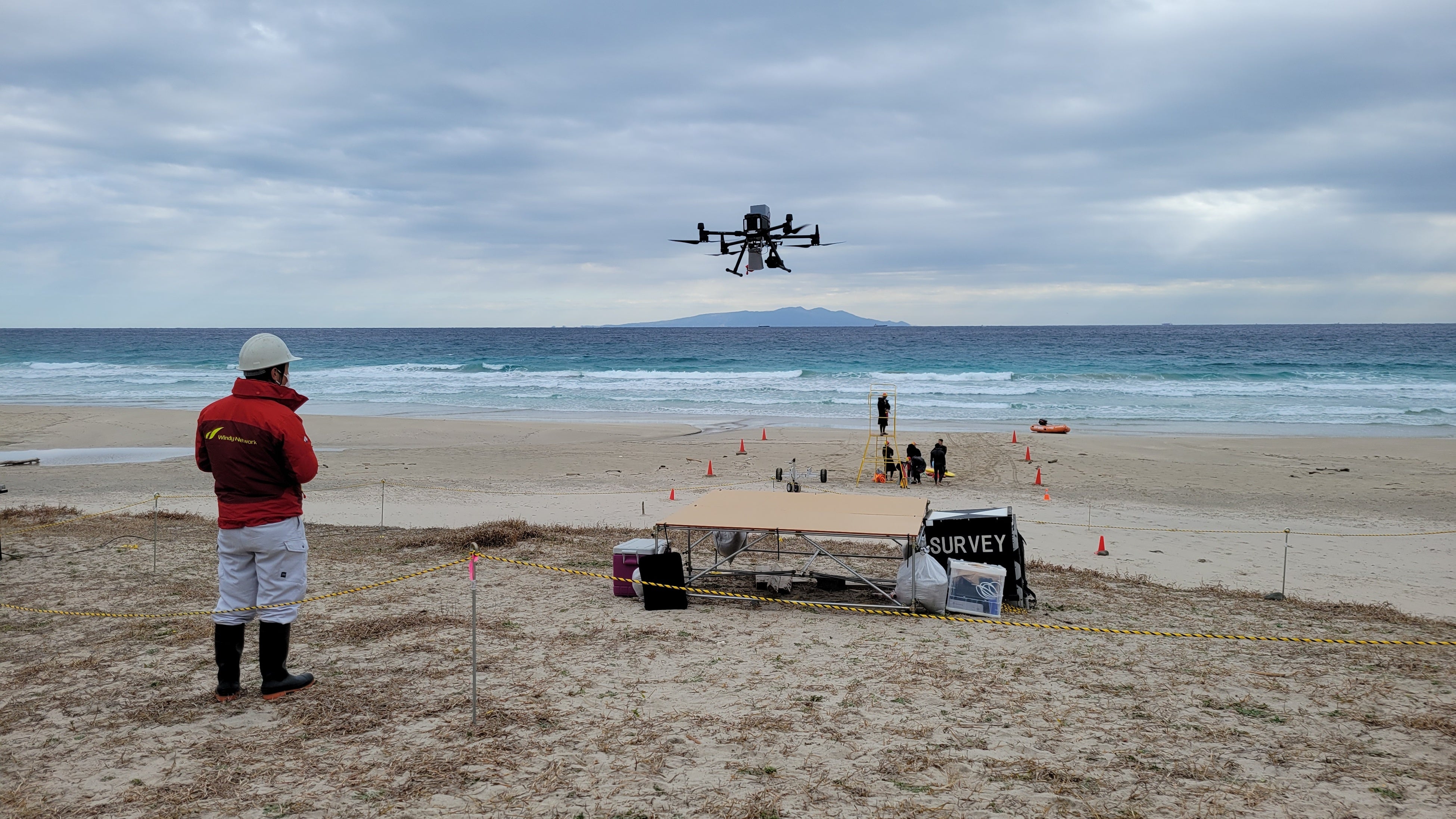 ドローンの離陸