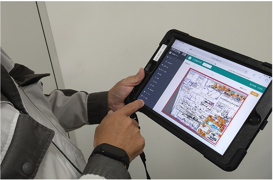 iPadを利用した現場イメージ