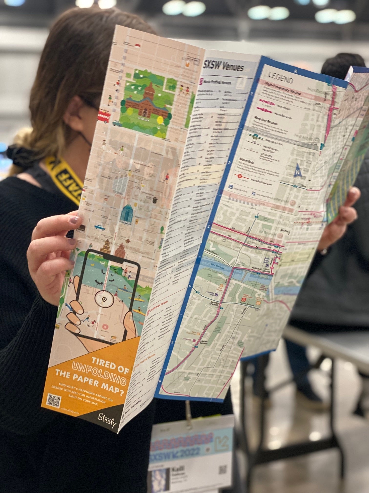 SXSW開催中のオースティンで配布される公式マップ