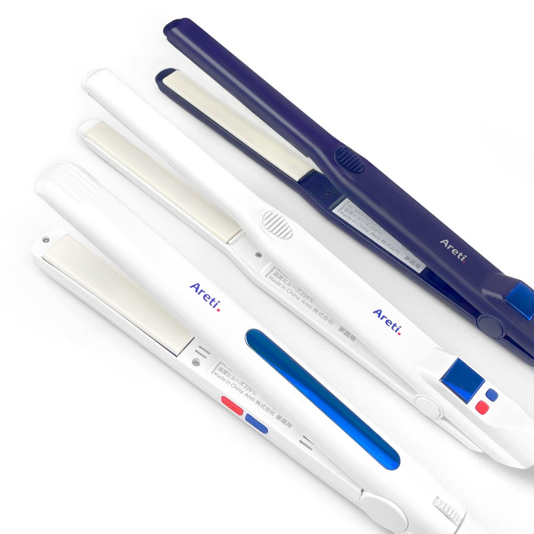 Aretzi ストレートヘアアイロン ホワイト ヘアアイロン 15mm 20mm 31mm ハイクオリティモデル｜アレティ
