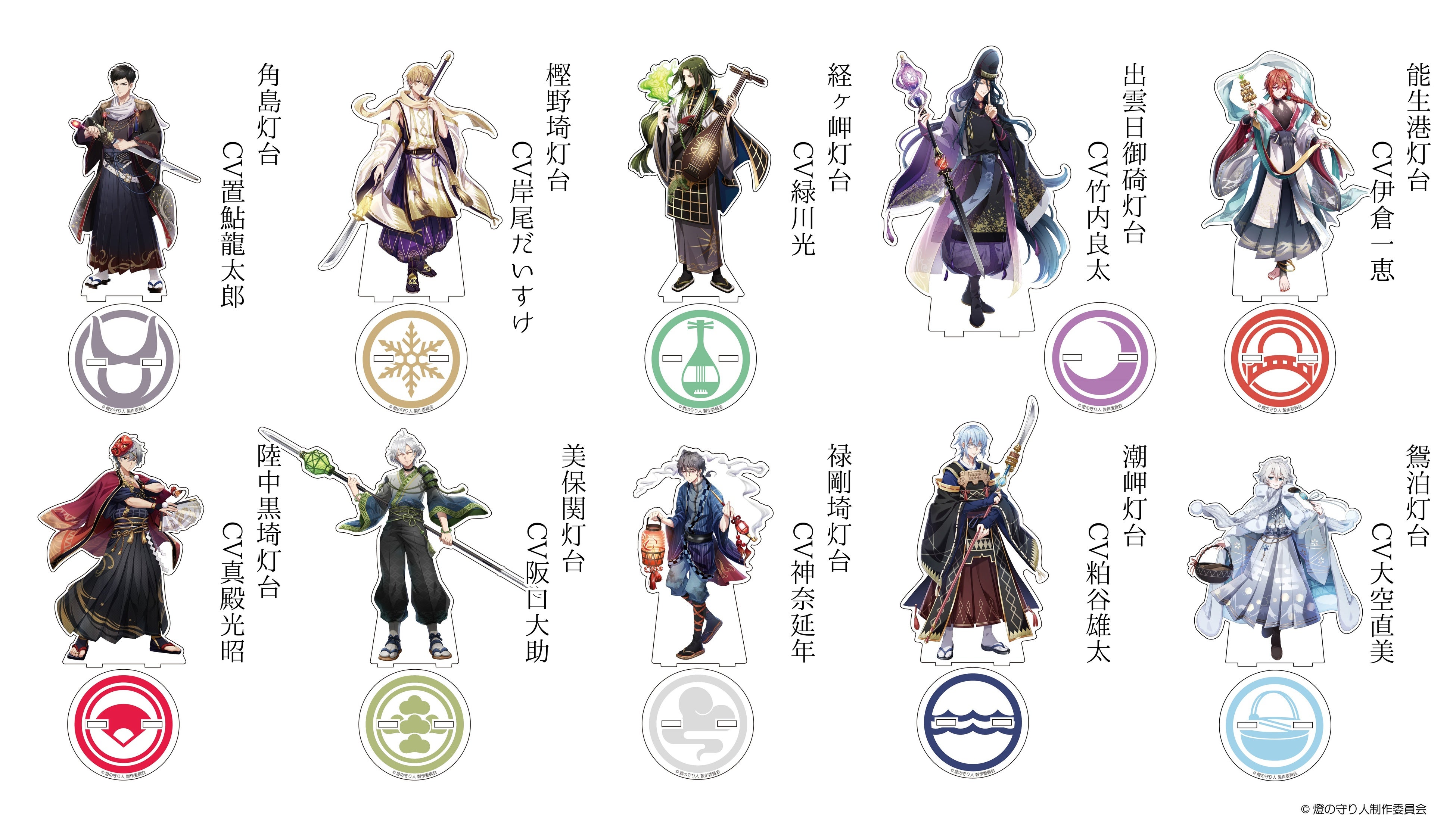 　　　『ワンダーフェスティバル2023[冬]』で展示する『アクリルスタンド』の一例 ※会場での販売はありません。