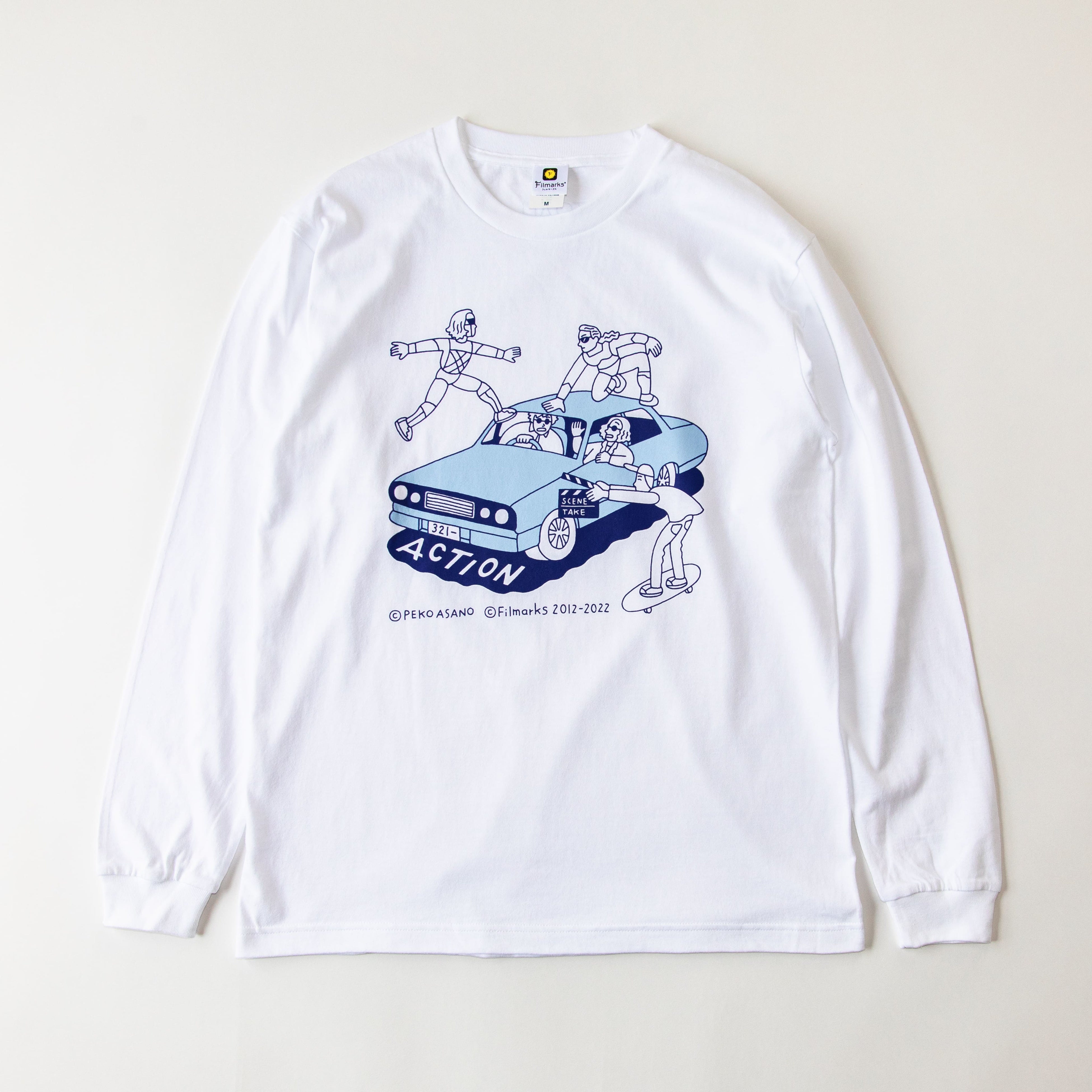 千年女優×Filmarks 限定 長袖Tシャツ ロンT綿100％ フィルマークス