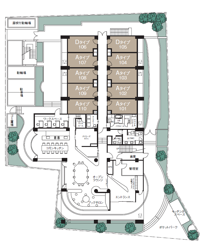 １階フロアマップ