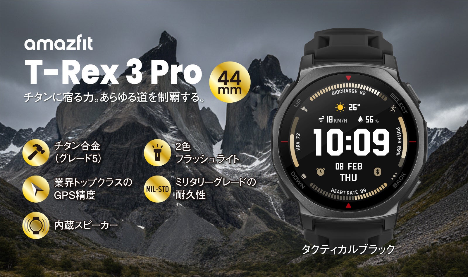 VGP 2026で10製品受賞！アウトドア大賞モデル「Amazfit T-Rex 3 Pro