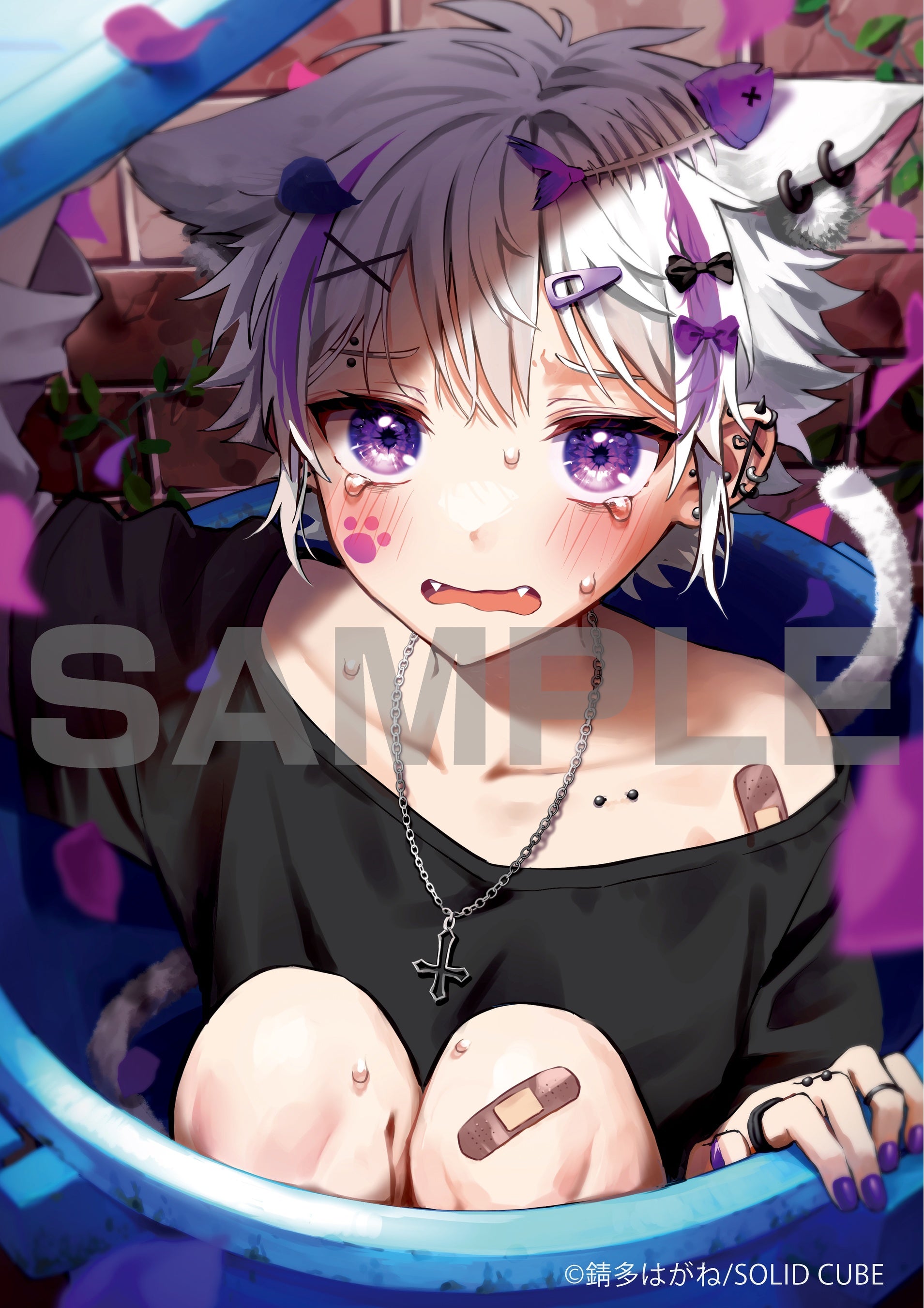 錆多はがねイラストB3クリアポスター