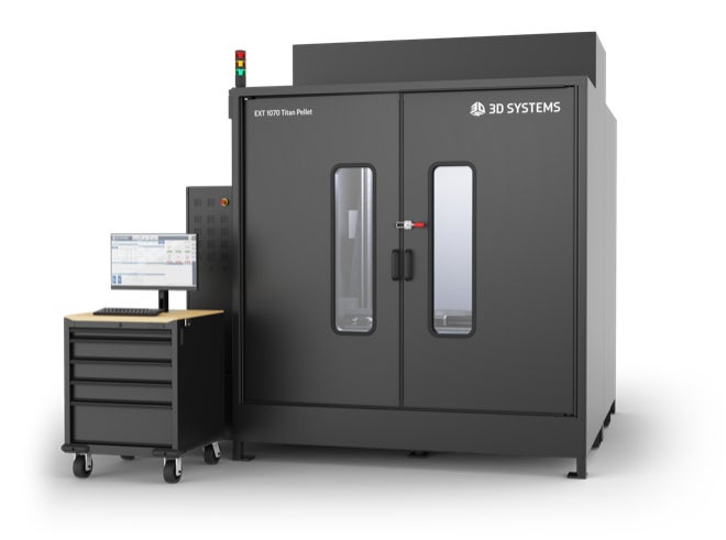 3D Systems の EXT 1070 Titan Pellet プリンタ。(画像提供:3D Systems)