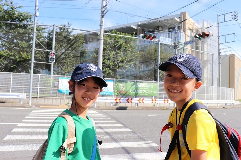LCA国際小学校に短期留学に来た海部小学校4年生