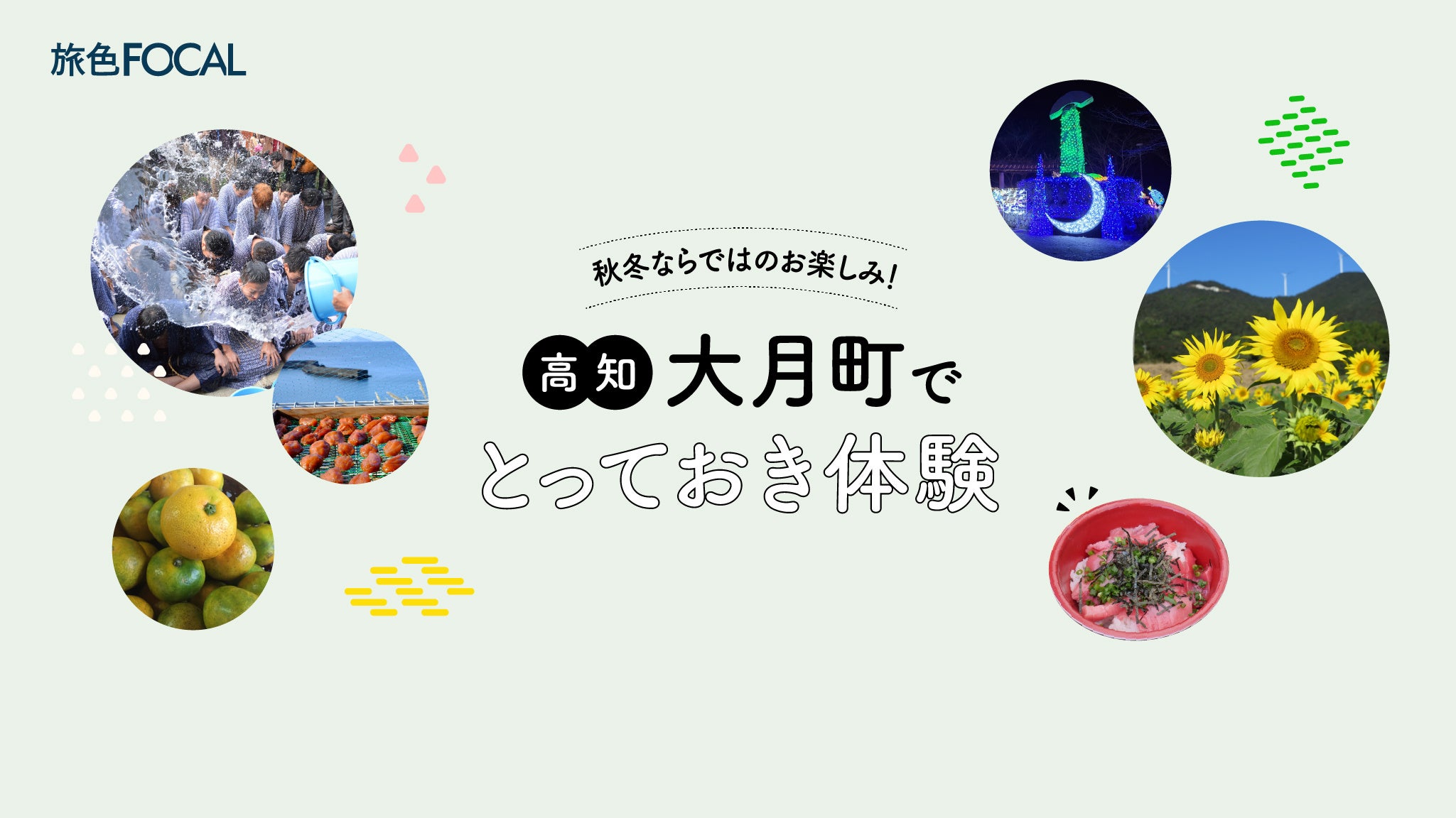 『旅色FOCAL』大月町特集：大月町でとっておき体験