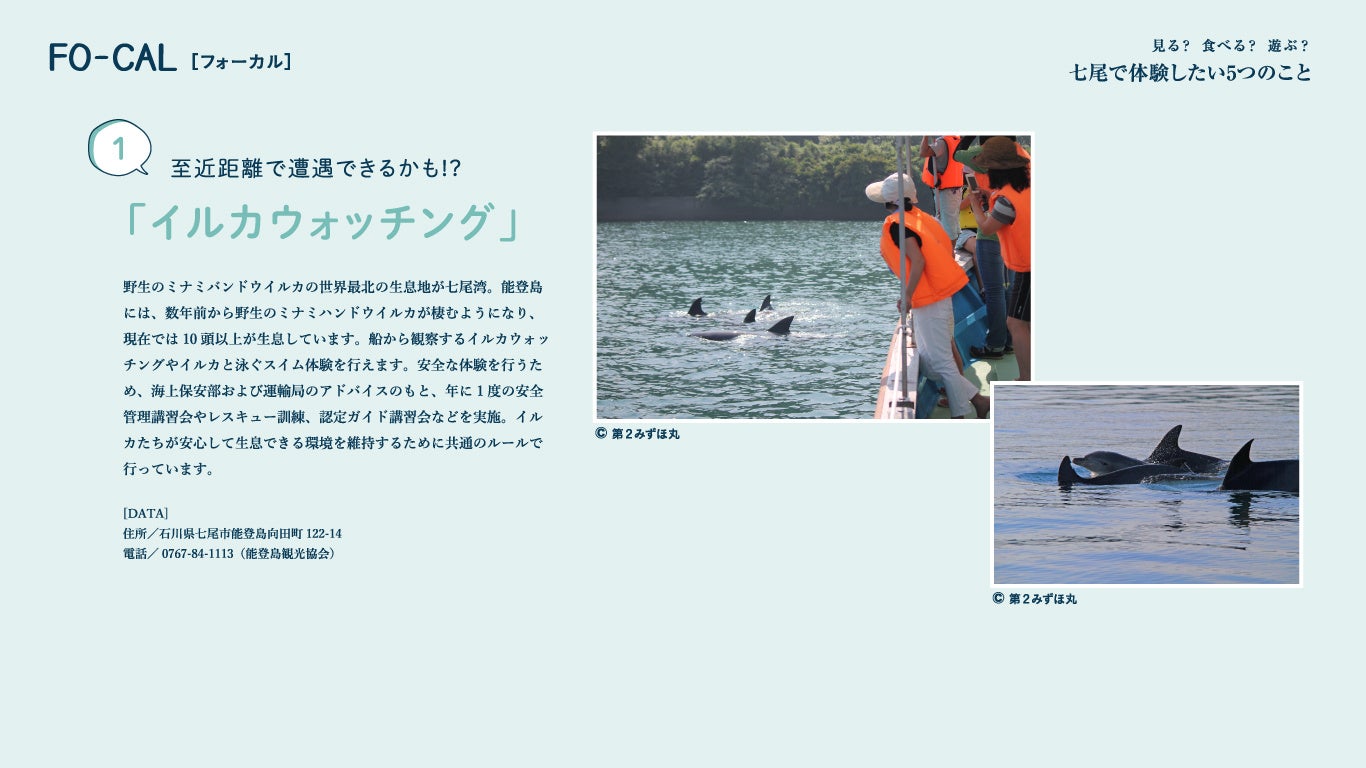 「旅色FO-CAL」七尾市特集：体験