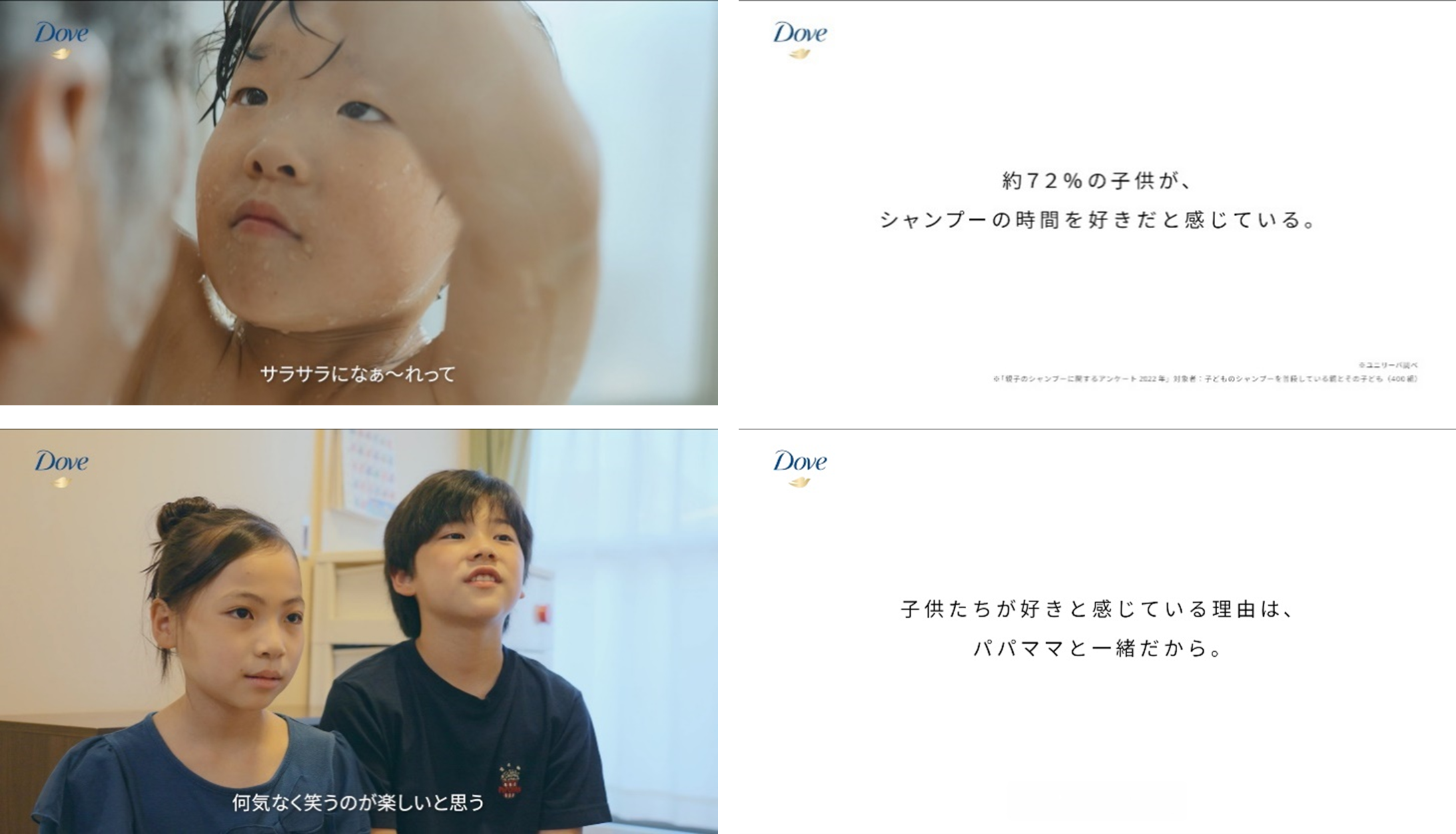 子どもたちが教えてくれた 日常にかくれている大切な瞬間 シャンプー の時間も普段のルーティンも なんでもない日が宝物 ユニリーバ ジャパン カスタマーマーケティング株式会社のプレスリリース