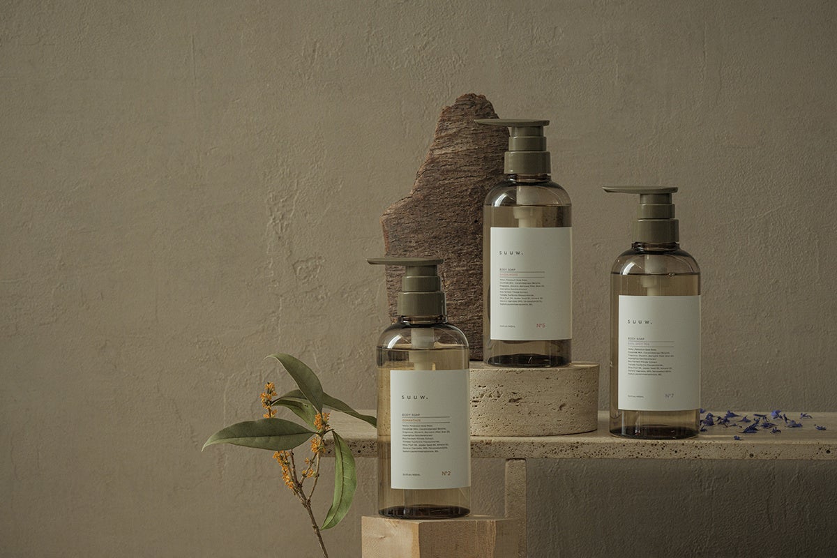 suuw.から植物由来の「フレグランス ボディソープ」が新登場！〈金木犀〉〈サンダルウッド〉〈アールグレイ〉人気3種の香りが3月10日(火)より発売開始