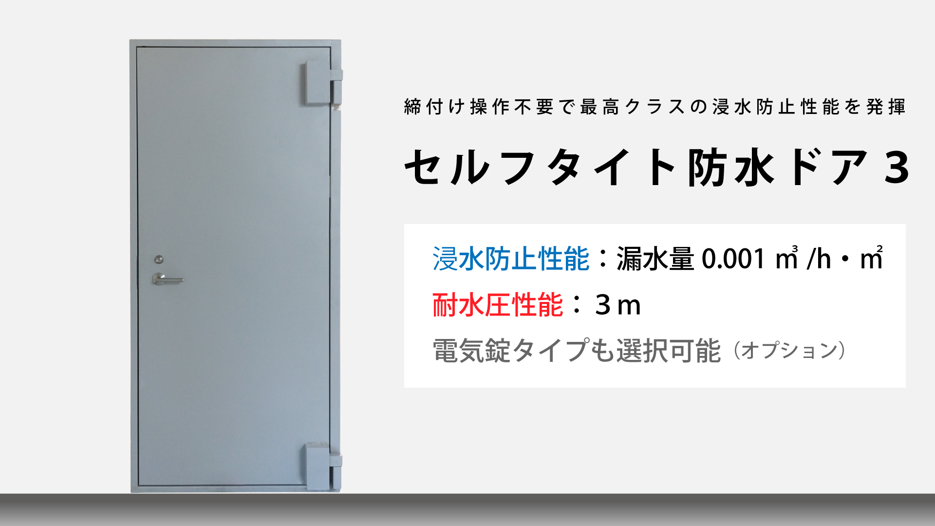 「セルフタイト防水ドア３」①