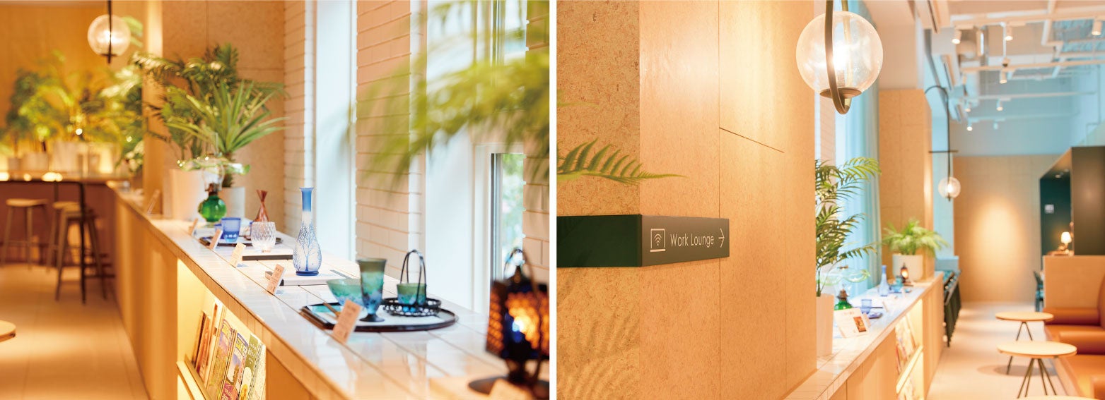 北海道在住アーティストの作品が並ぶギャラリーとワーキングスペース