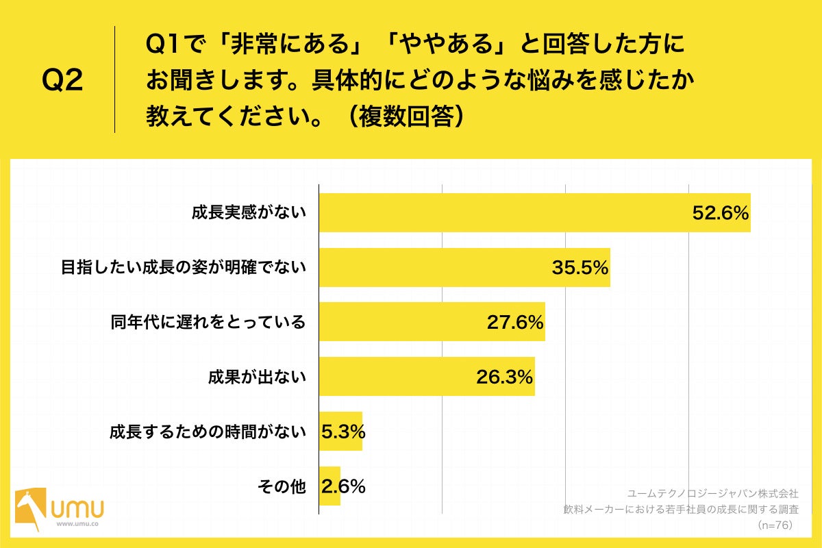 Q2.具体的にどのような悩みを感じたか教えてください。（複数回答）